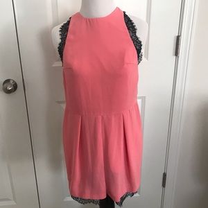Pink top shop romper